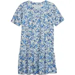 GAP SS PEPLUM Dívčí šaty, modrá, velikost