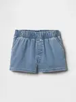 GAP Detské džínsové šortky s vysokým pásom