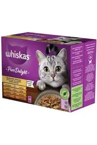 Whiskas Kapsa Pure Delight Drůběž výběr želé 12x85g