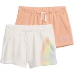 GAP V-SP LOGO 2PK Dívčí kraťasy, bílá, velikost