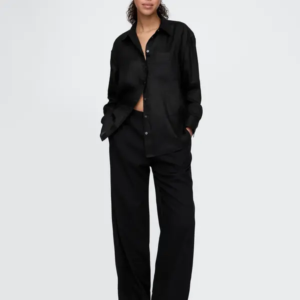 GAP Linen Trousers Wide - Women's