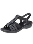 Rieker Sandále  čierna