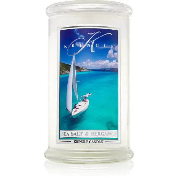 Kringle Candle Sea Salt & Bergamot vonná svíčka 623 g
