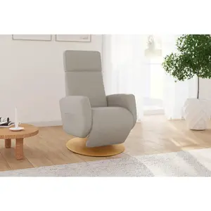 Sit & More RELAXAČNÍ KŘESLO, textil, šedohnědá