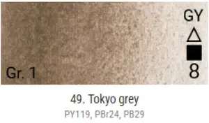 Akvarelové barvy Grand Godet – 49 Tokyo Grey