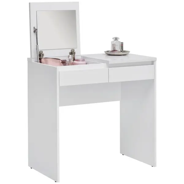 Carryhome TOALETNÍ STOLEK, bílá, 80/48/78,9 cm