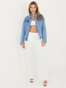 Dámská modrá džínová bunda