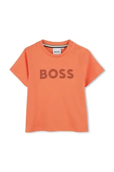 Bavlněné dětské tričko BOSS