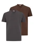 Dandalo Tričko  hnedá / sivá