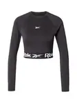 Reebok Funkčné tričko  čierna / biela