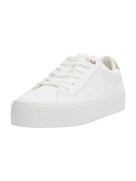 Pull&Bear Nízke tenisky  zlatá / biela