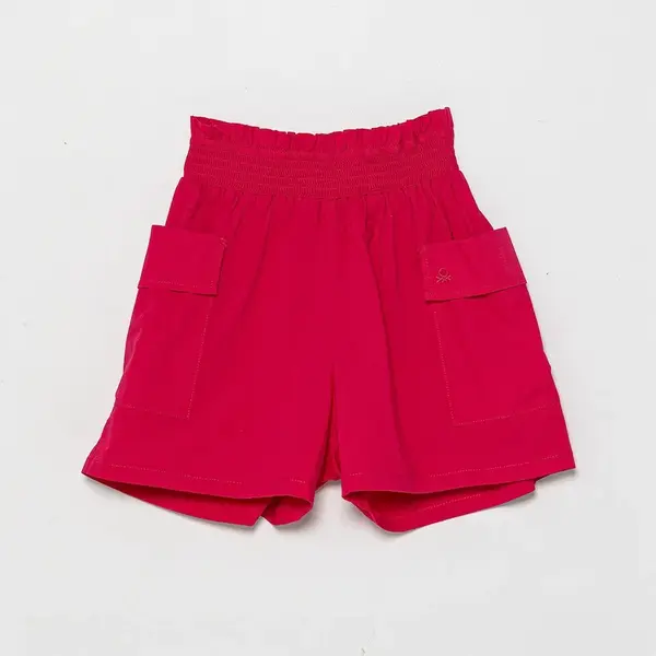 Dětské kraťasy United Colors of Benetton růžová barva, 4L2VC903S