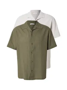 JACK & JONES Košeľa 'JJESUMMER'  tmelová / olivová