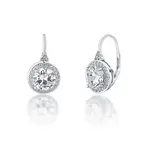 JVD Krásné stříbrné náušnice se zirkony SVLE1120XH2BI00