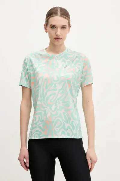 Běžecké tričko Asics Road tyrkysová barva, 2012D073