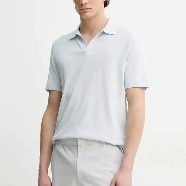 Polo tričko s lněnou směsí Marc O'Polo