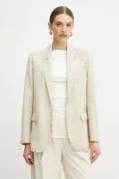 Blazer s příměsí vlny Forte Forte béžová barva, 13529bis.my jacket