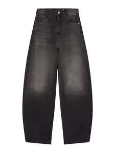 Bershka Džínsy  čierny denim
