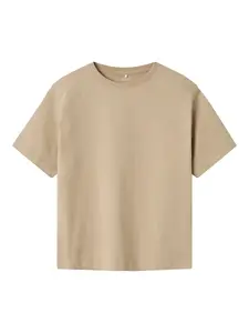 NAME IT Tričko 'Vobbo'  tmavobéžová