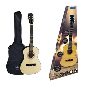 Lexibook Drevená akustická gitara 91 cm s taškou
