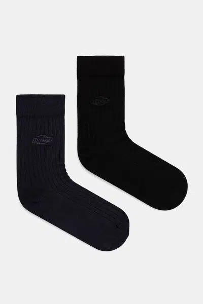 Ponožky Dickies 2-pack černá barva, DK0A4Z3XBLK1