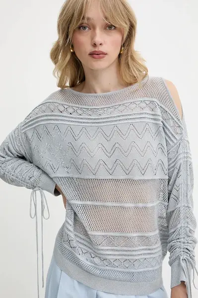 Svetr Guess NELLIE dámský, modrá barva, W5GR21 Z3E22