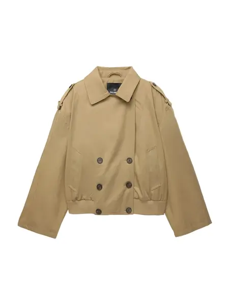 Pull&Bear Prechodná bunda  kapučíno