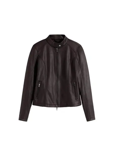 Desigual Prechodná bunda  tmavohnedá