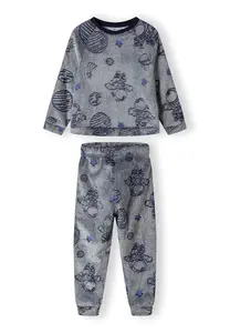 MINOTI Pyžamo  dymovo modrá / tmavomodrá