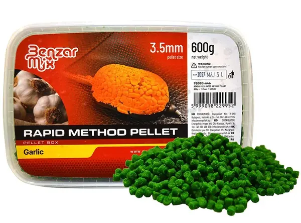 Benzar mix pelety rapid method pellet 3,5 mm 600 g - česnek