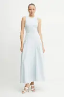 Džínové šaty Ivy Oak MARCA ANN modrá barva, maxi, IO117661