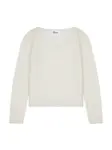 JUST CASHMERE Sveter 'Vivian'  slonová kosť