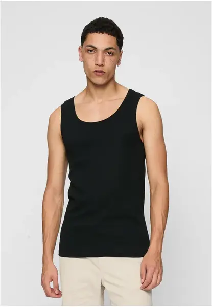 2-balení bezešvé tílko černé