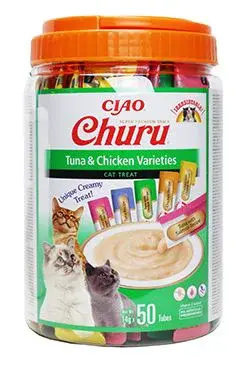 Churu Cat tuna&chicken varieties 50p