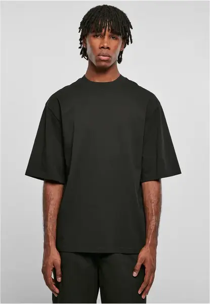 Ekologické oversized tričko s rukávem černé