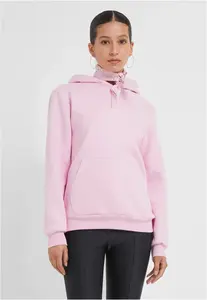 Dámská mikina s kapucí Babe Wording Ladies Fluffy růžová