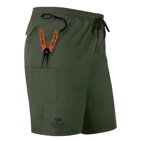 Giants fishing kraťasy shorts quick dry uv50+ dark green - s