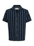 Jack & Jones Junior Košeľa 'JORCoba'  tmavomodrá / biela