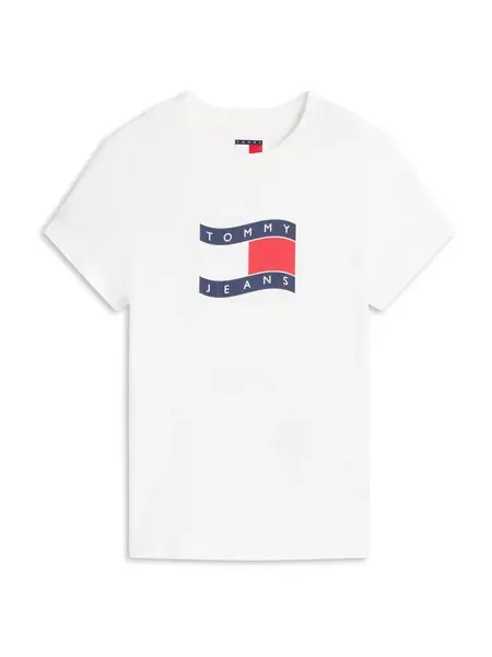 Tommy Jeans Tričko  námornícka modrá / červená / biela