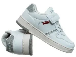 Levi's - Children's Shoes - Kick Se Virv0152s - White Silver Glitter 2956