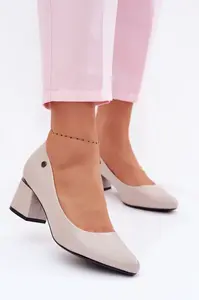 Vinceza dámské lodičky s blokovým podpatkem