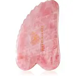 Crystallove Rose Quartz 3D Gua Sha masážní pomůcka 1 ks