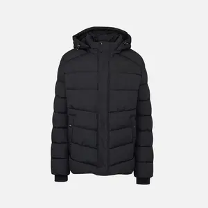 Dark Blue Men's Quilted Jacket Geox Leitan - Mens