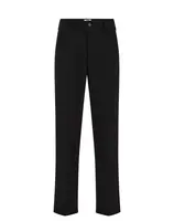 WE Fashion Plisované nohavice  čierna