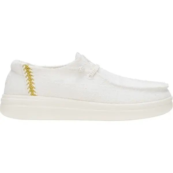 HEY DUDE WENDY Dámska voľnočasová obuv, biela, veľkosť