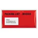 1000 x Samolepicí obal na doprovodnou dokumentaci, 225x115mm, PACKING LIST-INVOICE | RAJA