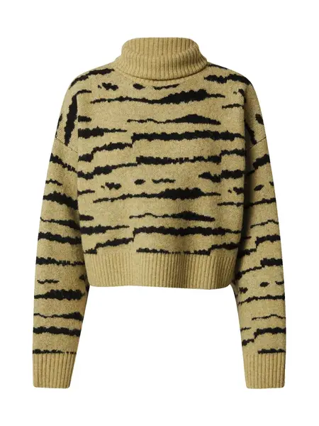 EDITED Sveter 'Enissa'  zelená / čierna