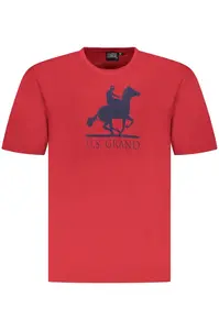 Červené pánské triko s krátkým rukávem