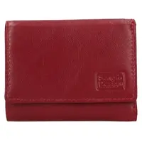 Menší dámská kožená peněženka SendiDesign Balla - vínová