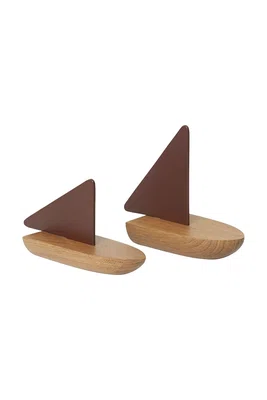 Dekorativní figurka ferm LIVING 2-pack béžová barva